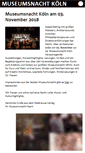 Mobile Screenshot of museumsnacht-koeln.de
